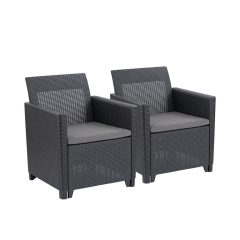 Claire duo műrattan kerti fotel