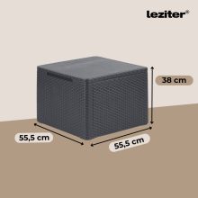 Claire 4 személyes kerti bútor garnitúra párnatartós asztallal