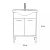 Nerva 65 alsó szekrény, mosdóval