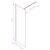 Walker 70x195 cm Walk in zuhanyfal